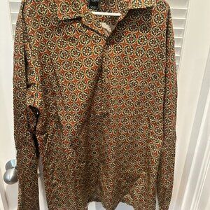 Todd Snyder Men's LS Patterned Shirt.  XXL